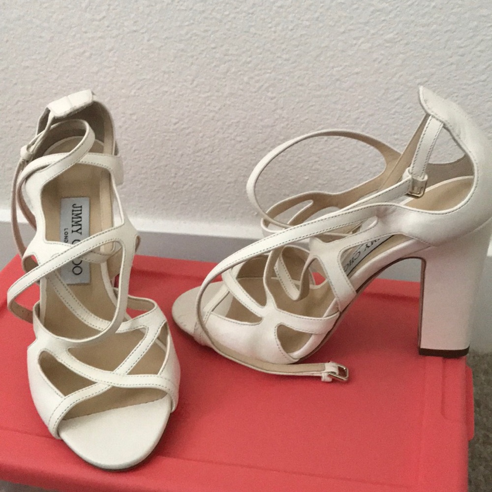 Brand New Jimmy Choo stripy sandals